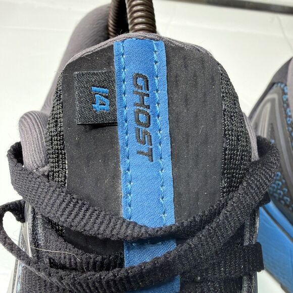 Brooks Ghost 14 Men\'s Cushioned Road Running Shoes Size 9 D Black Blue main image 5